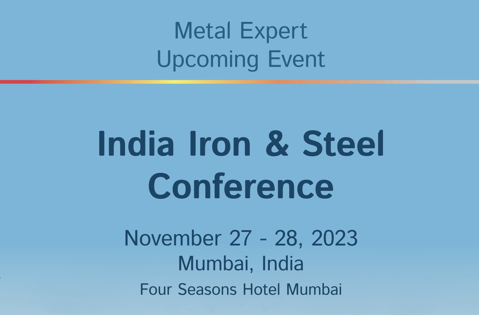 India Iron & Steel Conference 2023